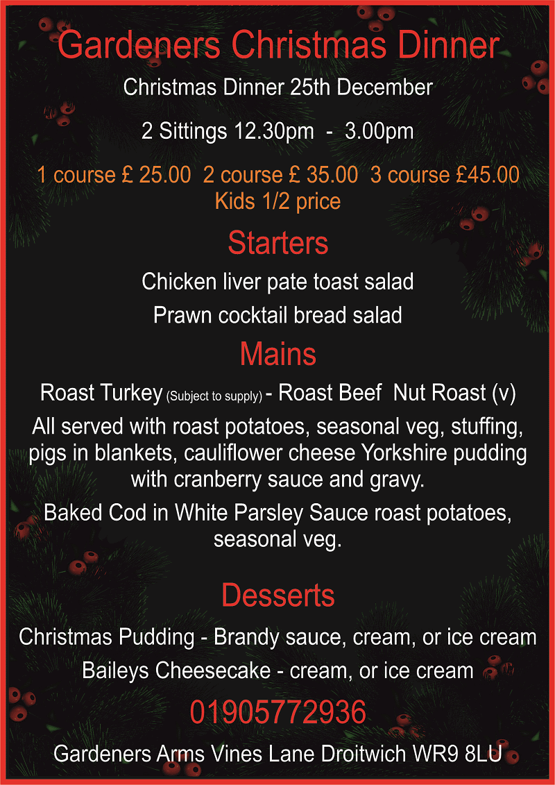 Chritmas Dinners 