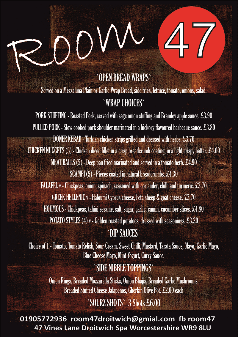 Places to eat Droitwich 